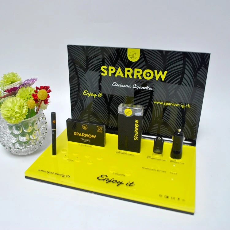 Electronic cigarette display and display vapes