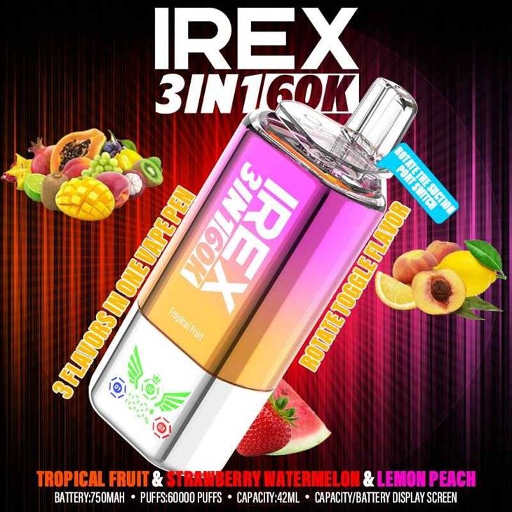 Tropical fruit & Strawberry watermelon & Lemon peach - IREX 3in1 60000