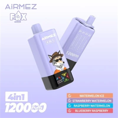 Airmez Fox 120000, kini merupakan produk puffs terbesar di gudang Eropah