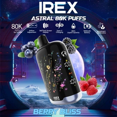 IREX Astral 80K – Rokok E-Buang Utama Dengan Kapasiti Tinggi, Prestasi Kuat d...