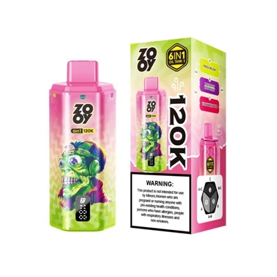 ZOOY 120K 6 DALAM 1 —-Rokok E-Buang Berkapasiti Tinggi Untuk Pengalaman Mulut...