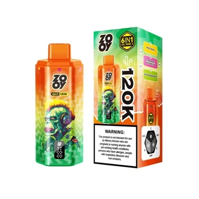 ZOOY 120K 6IN1: Rokok E-Buang Guna Berbilang{3}}Perisa Premium Untuk Pengguna...