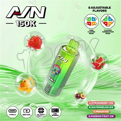 AIM AVN 150K PUFFS – Generasi Baharu Rokok E-Buang Tahan Lama|60mL Kapasiti B...
