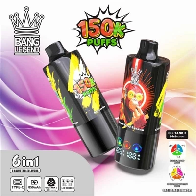 BANG LEGEND 150K PUFFS VAPE — Penanda Aras Baharu Untuk-Rokok E-Buang Tinggi.