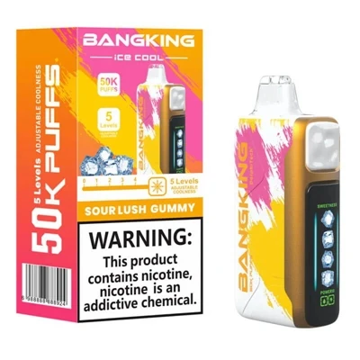 BANGKING ICE COOL 60K High-Kapasiti Buang Pakai Boleh Dicas Semula Pengewap E...