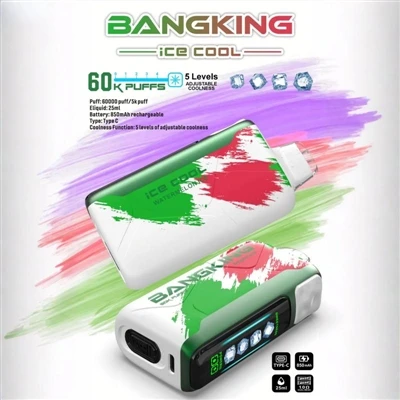 BANGKING ICE King COOL 60000: Evolusi-tinggi rokok E-pakai.
