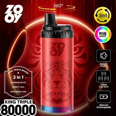 ZOOY KING 3-dalam-1 80000 Puff Disposable Vape: Inovasi Teknologi Dan Analisi...