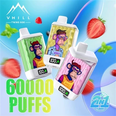 Vhill Twins 60000: Pengalaman Baharu dalam-rokok E-volume tinggi.