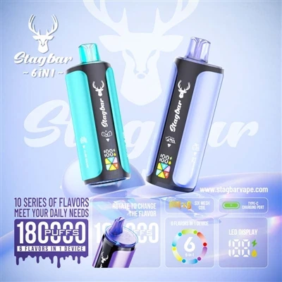 Stag Bar 6in1 180K Puffs: Satu Peranti Melakukan Enam Kerja, Ini Benar-Benar-...