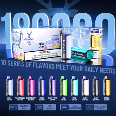 Stag Bar 6in1 180,000 Puff: Pengalaman Lagenda Memuaskan Enam Perisa Sekaligus