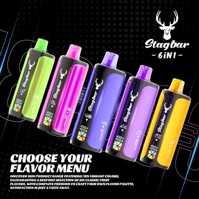 Stag Bar 6in1 180K: Rokok E-Buang Pakai Yang Menggabungkan 'ketahanan' Dan 'k...