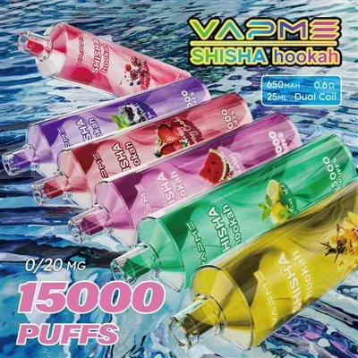 Vapme Shisha Hookah 15000: Gabungan Pengalaman Hookah Ringan Dan Vape Pakai P...