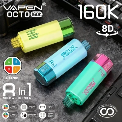 VAPEN OCTO 160K: Rokok E-Buang Pakai Yang Benar-benar Menyempurnakan Pengalam...