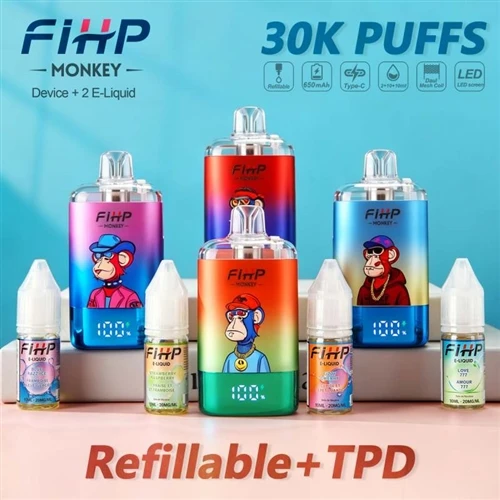 Vape Boleh Isi Semula FIHP MONKEY 30K: Pilihan Baharu Mengimbangi Hayat Bater...