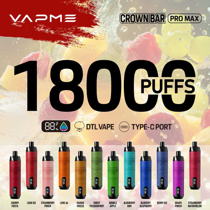 VAPME CROWN BAR 18000 taste