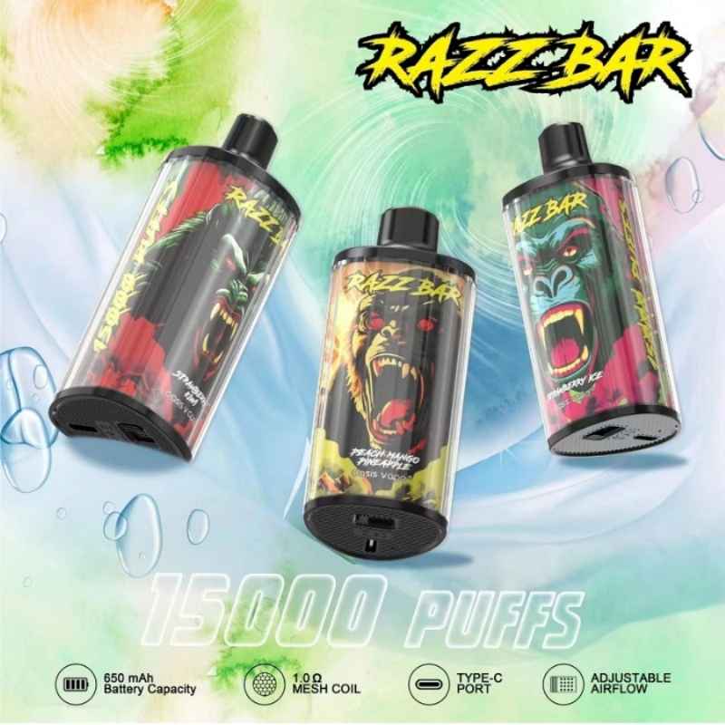 RAZZBAR 15000 PUFFS VAPE RAZZBAR 15000 PUFFS VAPE