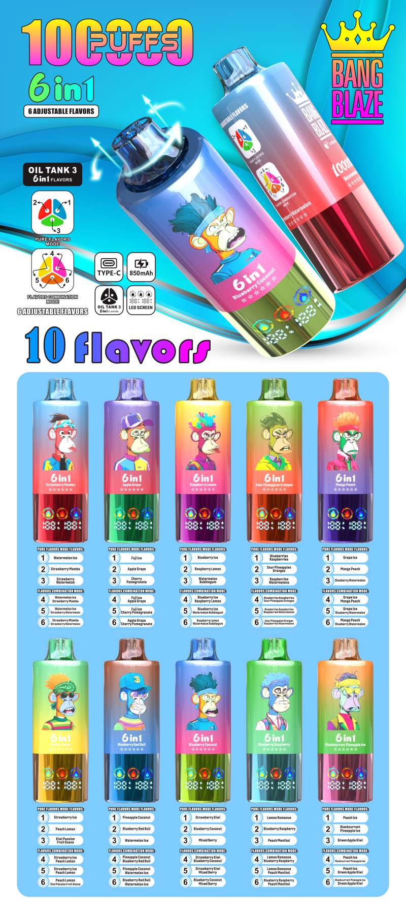 BANG BLAZE 6 IN 1 100K 29