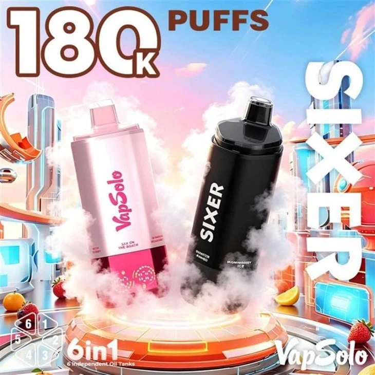 Vapsolo Sixer 180000 6in1 high quality Vapsolo Sixer 180000 6in1 high quality
