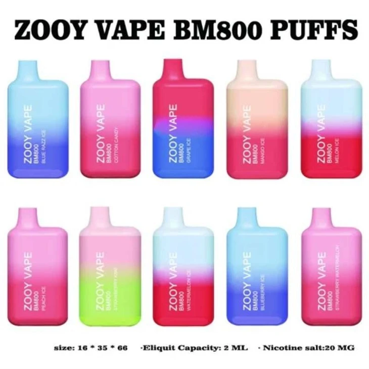Electronic-Cigarette-Zooy-Mini-Bar-800-Puff-Disposable-Vape-Pen-Hookah-Wape-Prefilled-Vapes-Wape-Vaper-Vapers-Package-E-Liquid-Puff-Bar-Pod-Puffs_ZOOY MINI BAR 800